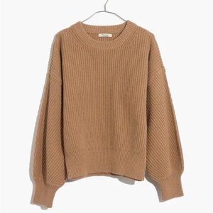 BNWT Madewell Fairbanks Pullover Sweater in Heather Saddle SIZE XS